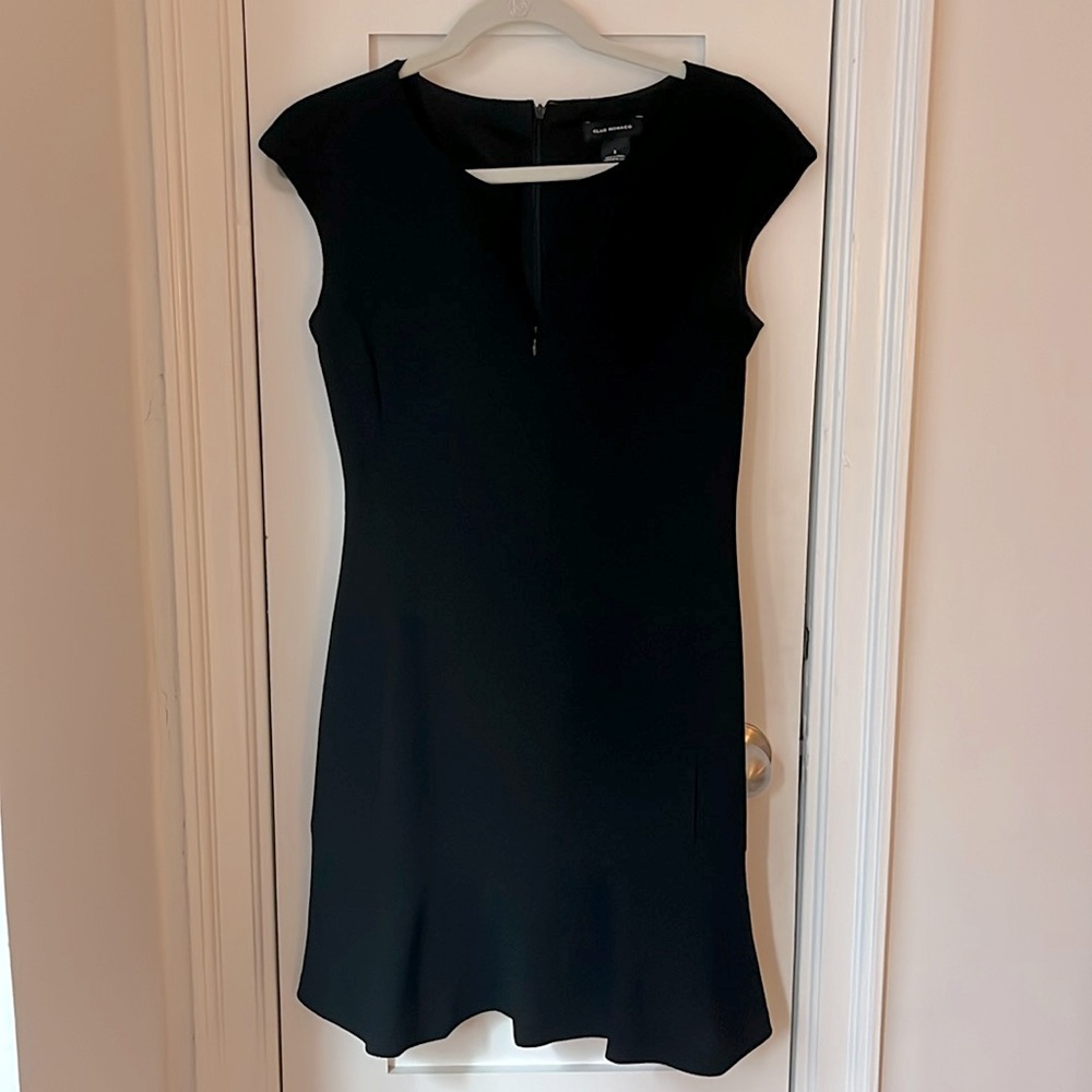 Club Monaco Cap-Sleeve Black Dress